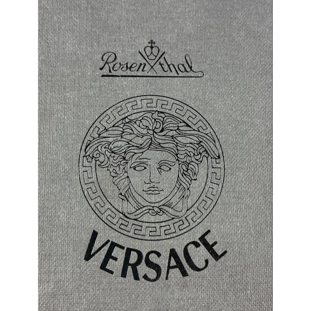 Versace Rosenthal Rosé Crystal Medusa Coaster Octagon Glass Pink 45008